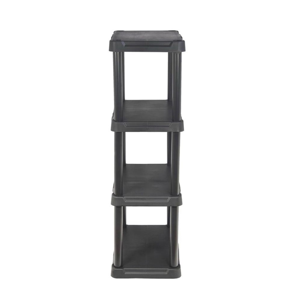 4-Tier Light Duty Storage Shelf Shelves Plastic Shelving Unit 47”H x 21”W x 13”D - Picture 8 of 12